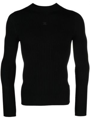 Пуловер бродиран Misbhv черно