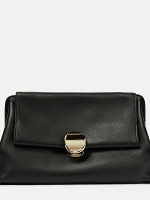Kožená listová kabelka Chloã© čierna