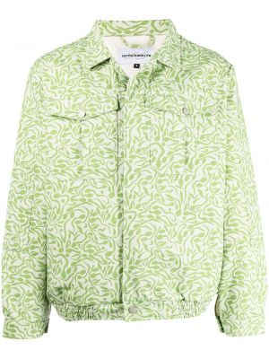 Pernata jakna s printom s apstraktnim uzorkom Carne Bollente zelena
