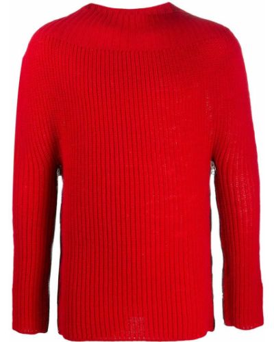 Jersey de punto de tela jersey Raf Simons rojo