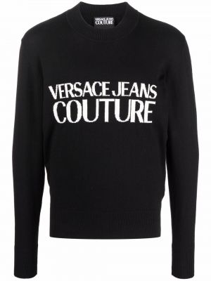 Пуловер с кръгло деколте Versace Jeans Couture