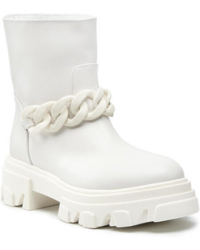 Členkové topánky Stokton biela