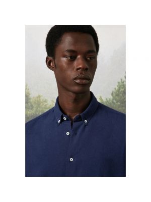 Camisa con botones Massimo Alba azul