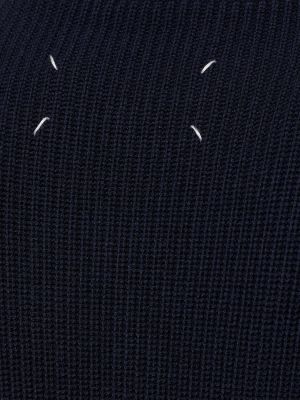 Kokvilnas vilnas džemperis ar augstu apkakli ar rāvējslēdzēju Maison Margiela