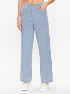 Pruhované priliehavé džínsy Remain modrá