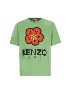 Koszula w kwiatki z nadrukiem z okrągłym dekoltem Kenzo - zielony