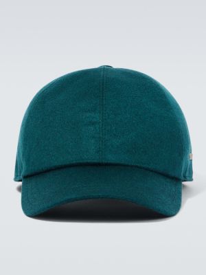 Șapcă din cașmir Zegna verde