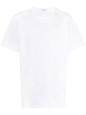 Brodert t-skjorte Alexander Mcqueen hvit