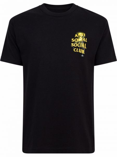 T-shirt avec manches courtes Anti Social Social Club noir
