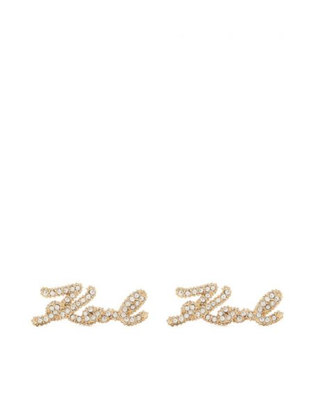 Fülbevaló Karl Lagerfeld aranyszínű