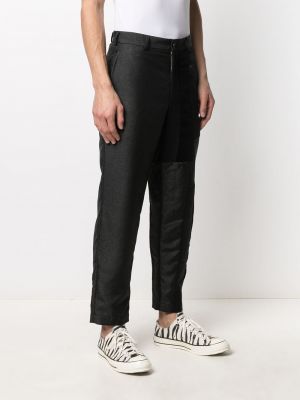 Rovné kalhoty Black Comme Des Garçons černé