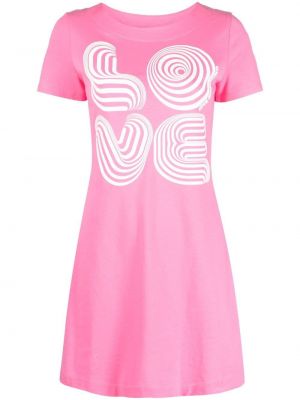 Jersey klänning Love Moschino rosa