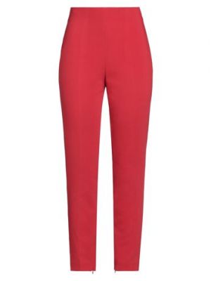 Pantalones de lana Giambattista Valli rojo