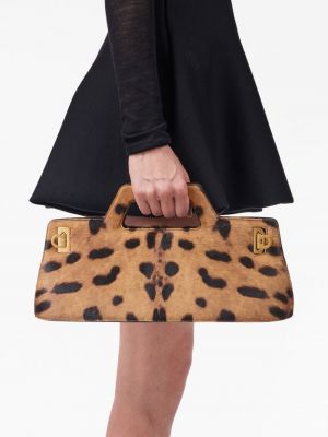 Leopardí shopper kabelka s potiskem Ferragamo