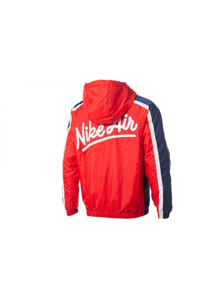 Куртка с капюшоном Nike красная