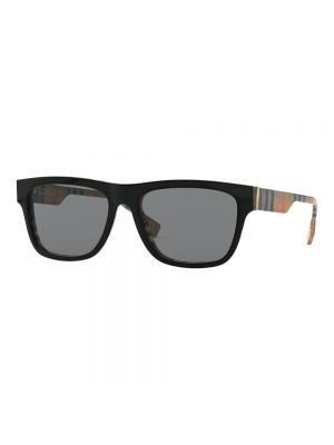 Okulary przeciwsłoneczne w kratkę Burberry czarne