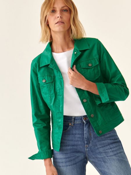 Льняная куртка Tatuum зеленая