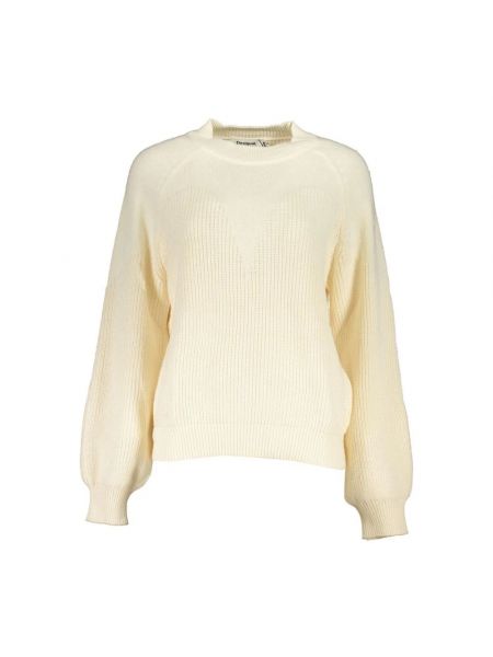 Sweter Desigual biały