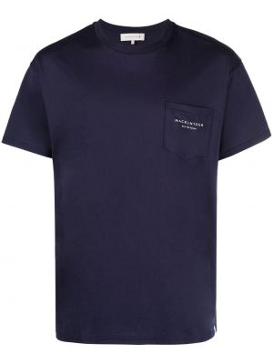 Majica s potiskom Mackintosh modra