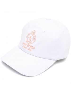 Cappello con visiera Sporty & Rich bianco