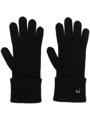 Dzianinowe rękawiczki Dsquared2 czarne