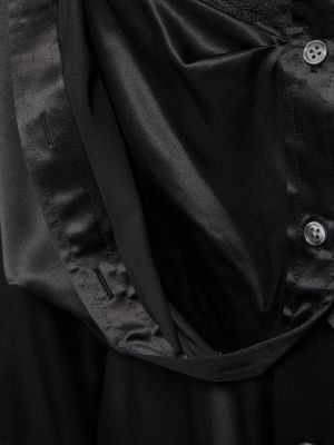 Копринена мини рокля Alexander Wang черно
