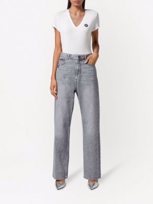 Proste jeansy relaxed fit Philipp Plein