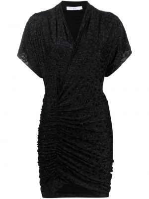 Robe de soirée à franges en tricot Iro noir