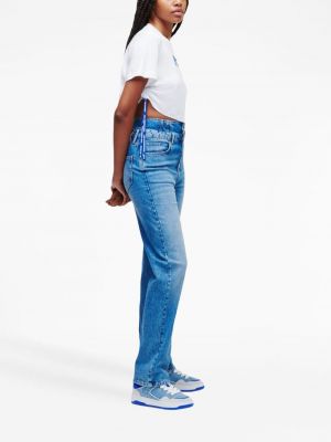 Tričko s potiskem Karl Lagerfeld Jeans bílé