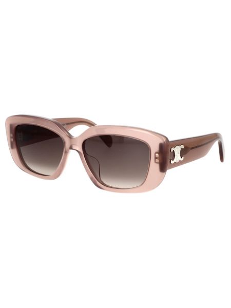 Okulary przeciwsłoneczne w geometryczne wzory Céline różowe