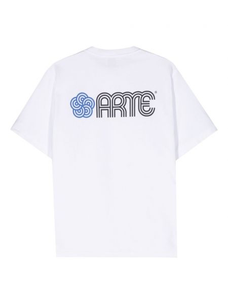Geblümte t-shirt aus baumwoll mit print Arte