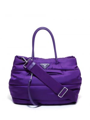 Shopper rankinė Prada Pre-owned violetinė