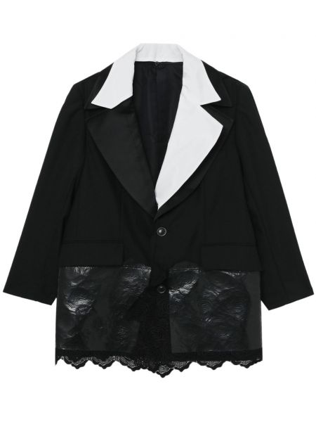 Blomstret blazer Toga sort