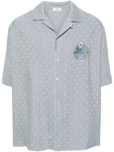 Žakardinė siuvinėta marškiniai Etro