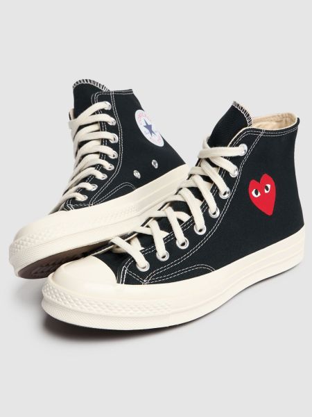 Pamuklu sneaker Comme Des Garçons Play siyah