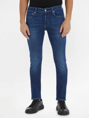 Modré slim fit skinny džíny Calvin Klein Jeans