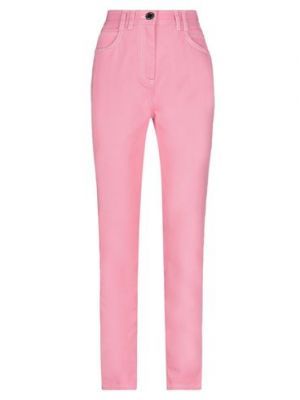 Jeans di cotone Balmain rosa