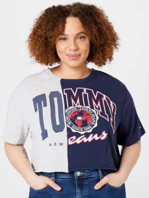 Меланж тениска Tommy Jeans Curve