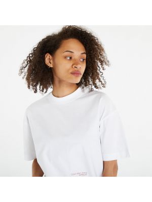 Φλοράλ μπλούζα Calvin Klein λευκό