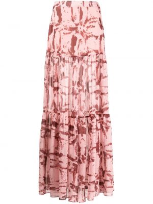 Růžové maxi sukně Alexis