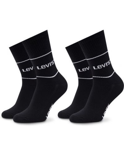 Levi's® 2 pár hosszú szárú unisex zokni 701210567 Fekete Levi's®
