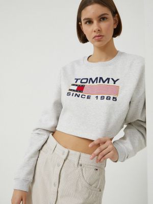 Bluza Tommy Jeans siva