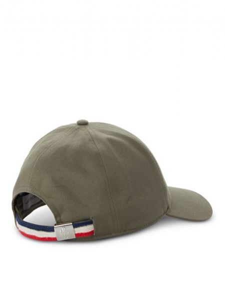 Хлопковая кепка Moncler зеленая