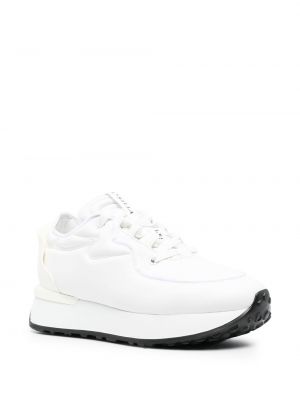 Sneakersy sznurowane koronkowe Le Silla białe