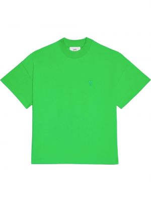Oversized tričko Ami Paris zelené