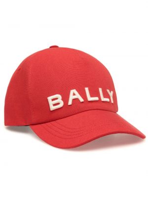 Tikitud nokamüts Bally punane