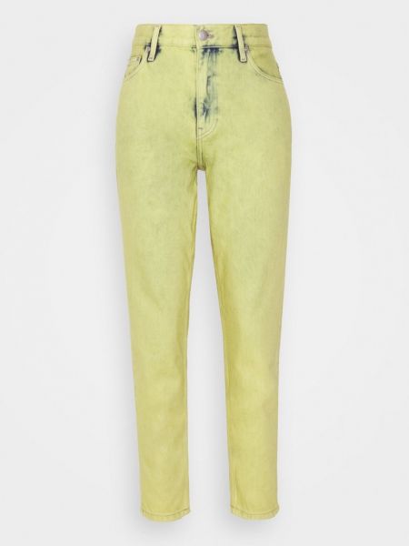 Proste jeansy Calvin Klein Jeans żółte
