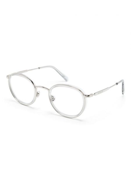 Okulary Moncler Eyewear srebrne