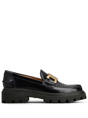 Læder loafers Tod's sort