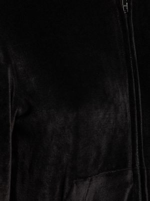 Viszkóz cipzáras testhezálló kapucnis melegítő felső Balenciaga fekete
